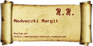 Medveczki Margit névjegykártya